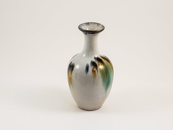 Watercolor Stoneware Bud Vase