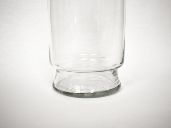 Wide-Mouth Glass Floor Vase