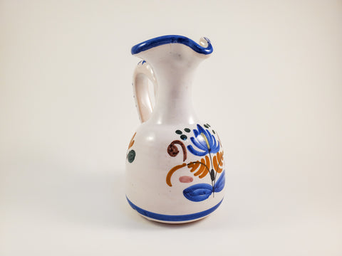 Hand-Painted Clay Jug