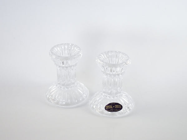 Crystal Candlesticks - DePlomb (Set of 2)