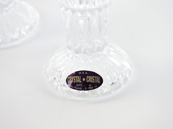 Crystal Candlesticks - DePlomb (Set of 2)