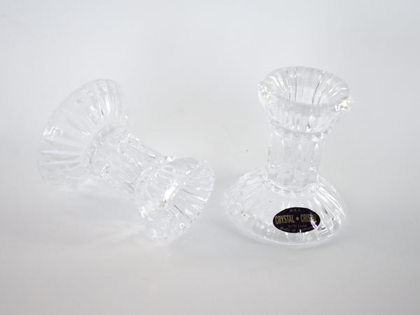 Crystal Candlesticks - DePlomb (Set of 2)