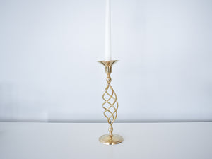 Brass Candlestick - Swirl