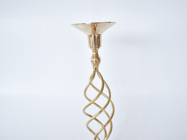 Brass Candlestick - Swirl