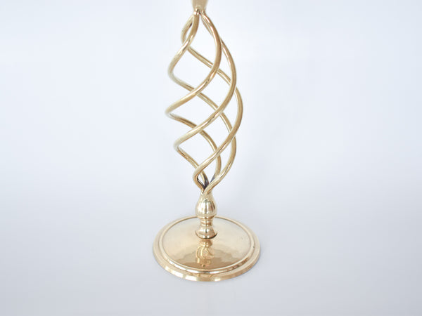 Brass Candlestick - Swirl