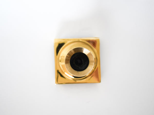 Brass Candlestick - Short Square