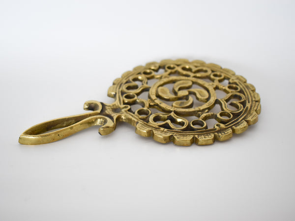 Brass Trivet - Hearts